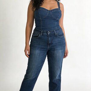 Kirkland Signature Women's Blue High Rise Skinny Fit Y2K Preppy Jeans Size 12